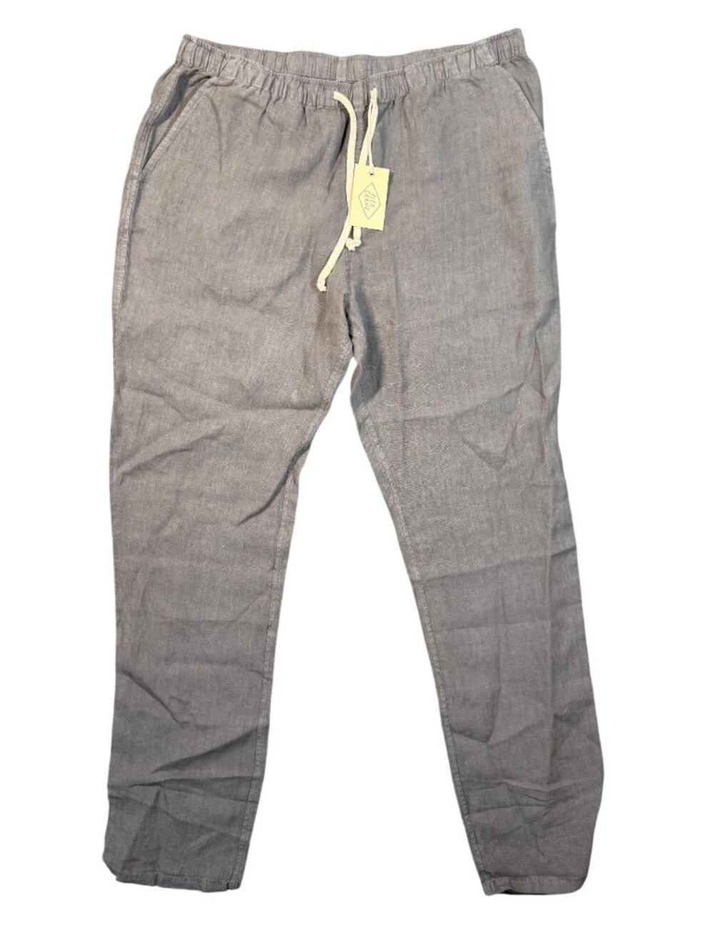 New with Flaws Alex Crane Men's Linen Drawstring Bo Pants Size XL